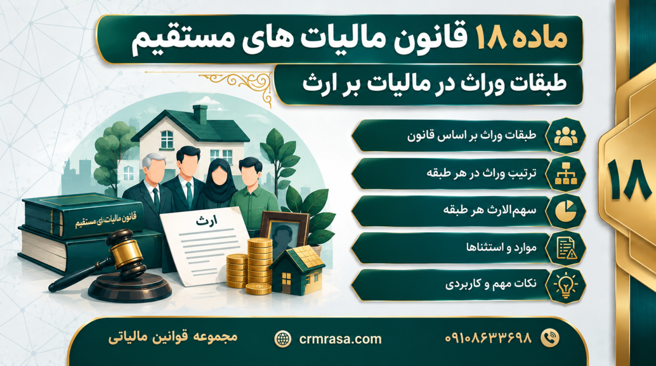 ماده ۱۸ قانون مالیات های مستقیم